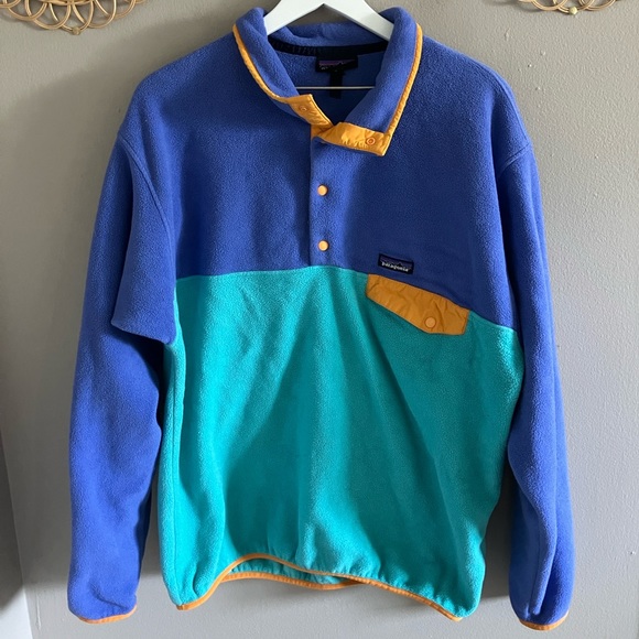 Patagonia Other - Patagonia Mens’ RARE Lightweight Synchilla Snap T Pullover Howling Turquoise XL